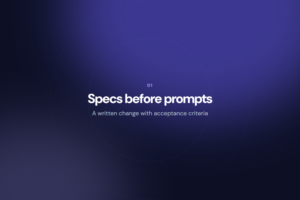 Product interface screenshot